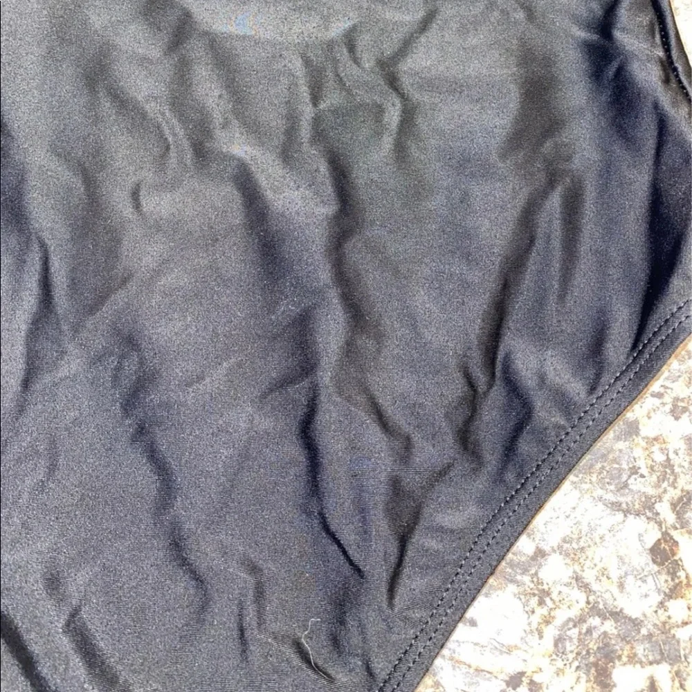 Torrid tie front flyaway black swimsuit - Picture 4 of 10
